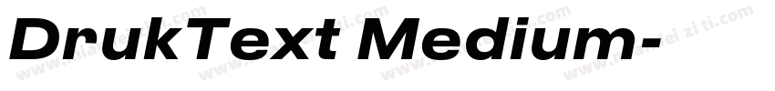 DrukText Medium字体转换